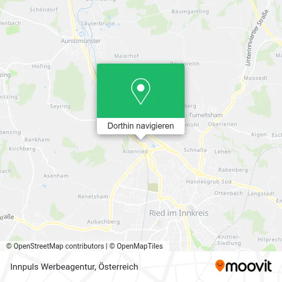 Innpuls Werbeagentur Karte