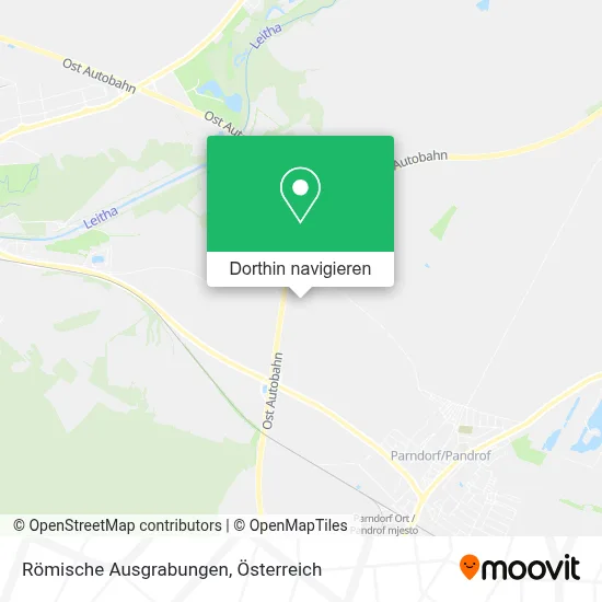 Römische Ausgrabungen Karte