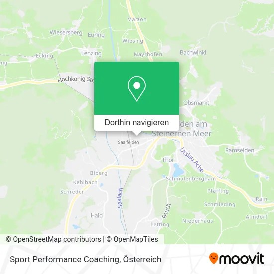 Sport Performance Coaching Karte