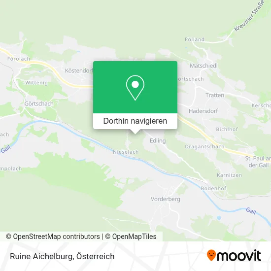 Ruine Aichelburg Karte