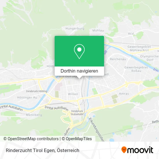 Rinderzucht Tirol Egen Karte