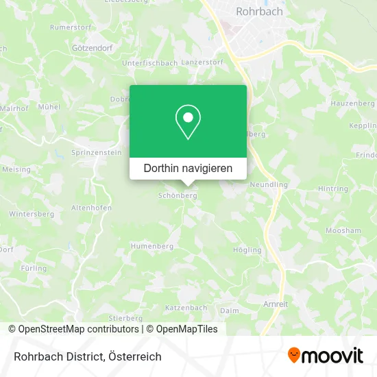 Rohrbach District Karte