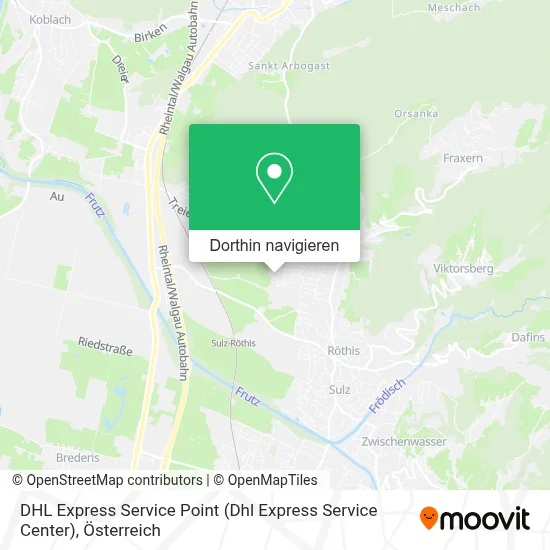 DHL Express Service Point (Dhl Express Service Center) Karte