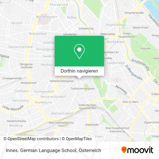 Innes. German Language School Karte