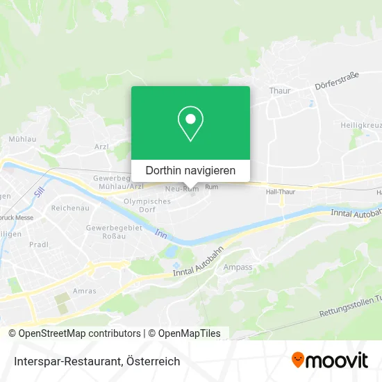 Interspar-Restaurant Karte