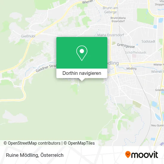 Ruine Mödling Karte