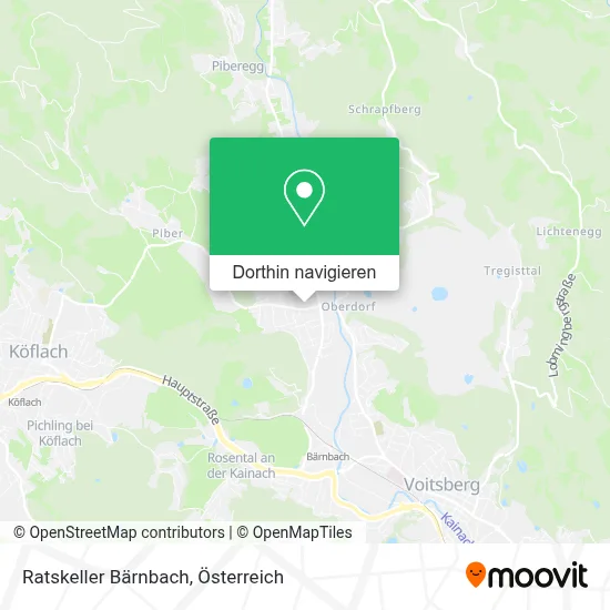 Ratskeller Bärnbach Karte