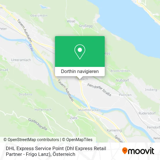 DHL Express Service Point (Dhl Express Retail Partner - Frigo Lanz) Karte