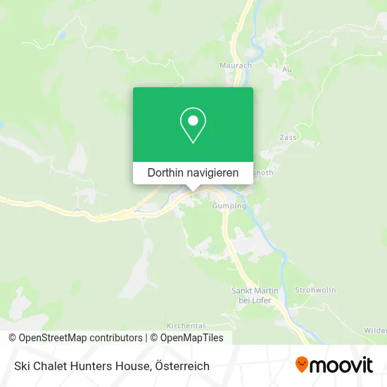 Ski Chalet Hunters House Karte