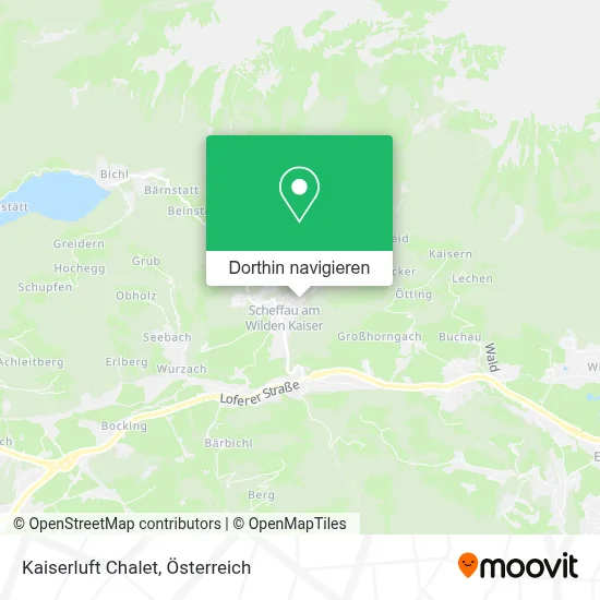Kaiserluft Chalet Karte