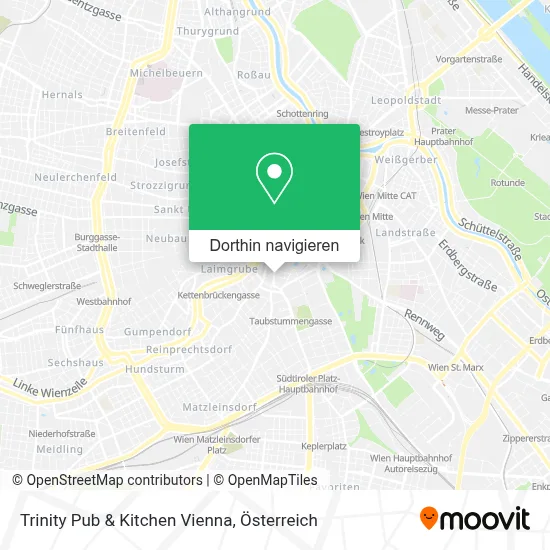 Trinity Pub & Kitchen Vienna Karte