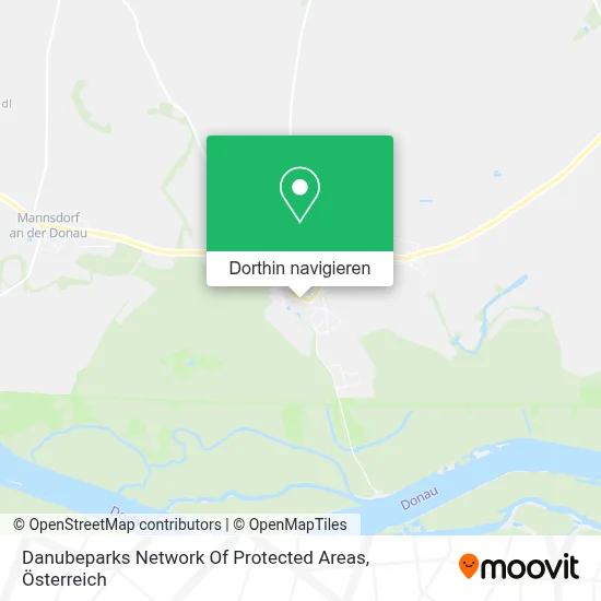 Danubeparks Network Of Protected Areas Karte