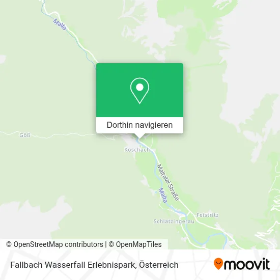 Fallbach Wasserfall Erlebnispark Karte