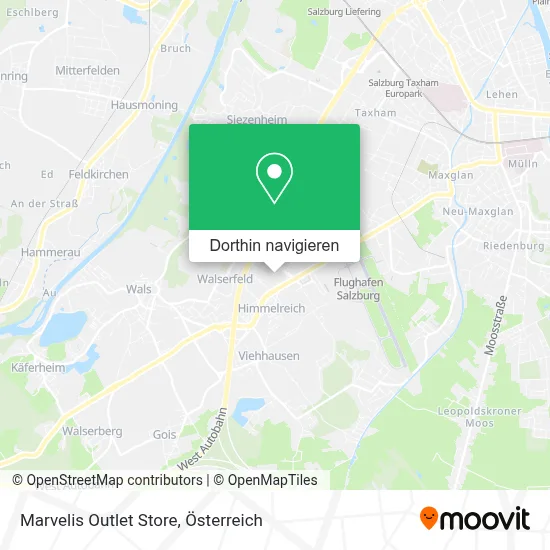 Marvelis Outlet Store Karte