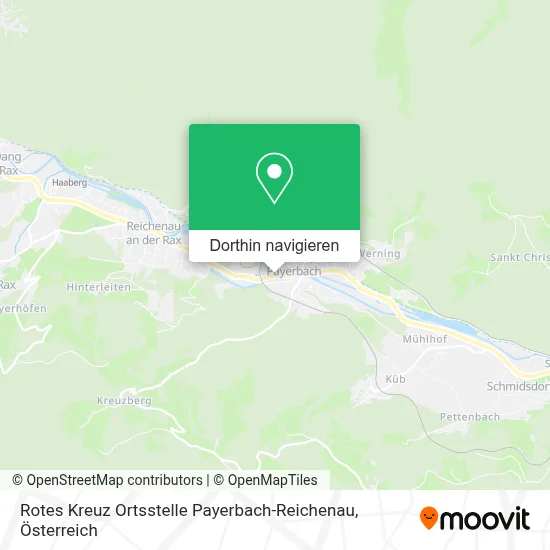 Rotes Kreuz Ortsstelle Payerbach-Reichenau Karte