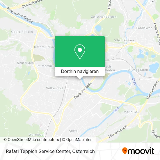Rafati Teppich Service Center Karte