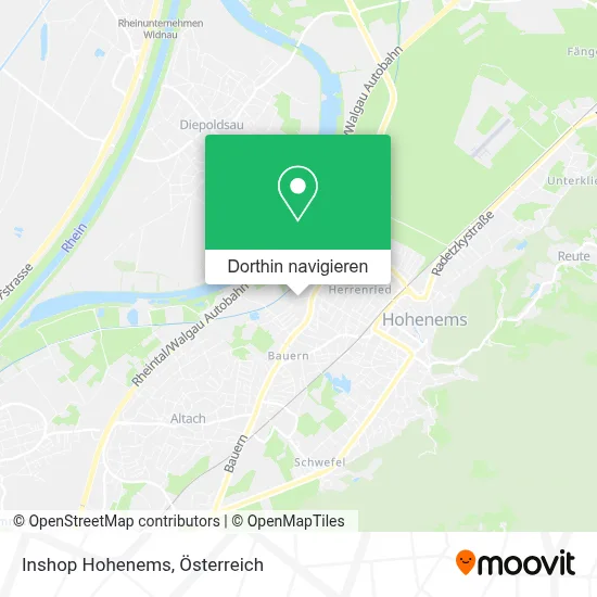 Inshop Hohenems Karte