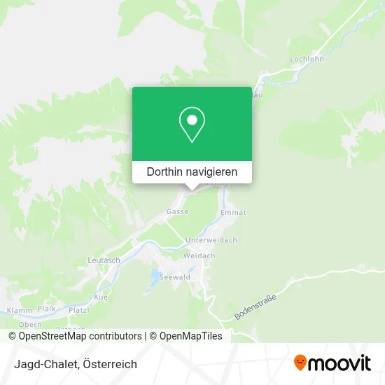 Jagd-Chalet Karte