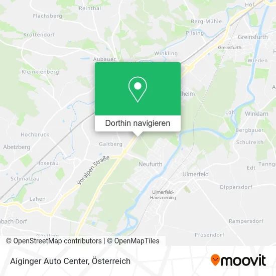 Aiginger Auto Center Karte