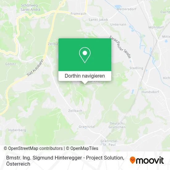Bmstr. Ing. Sigmund Hinteregger - Project Solution Karte