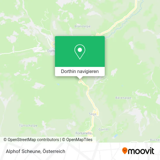 Alphof Scheune Karte