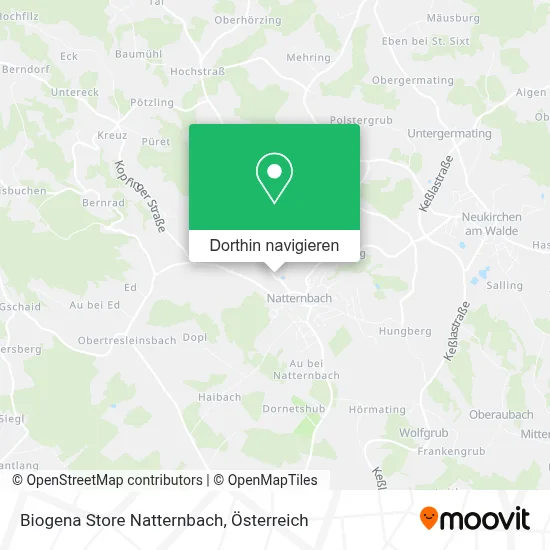 Biogena Store Natternbach Karte
