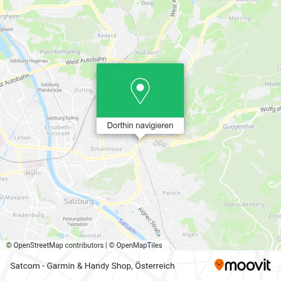Satcom - Garmin & Handy Shop Karte
