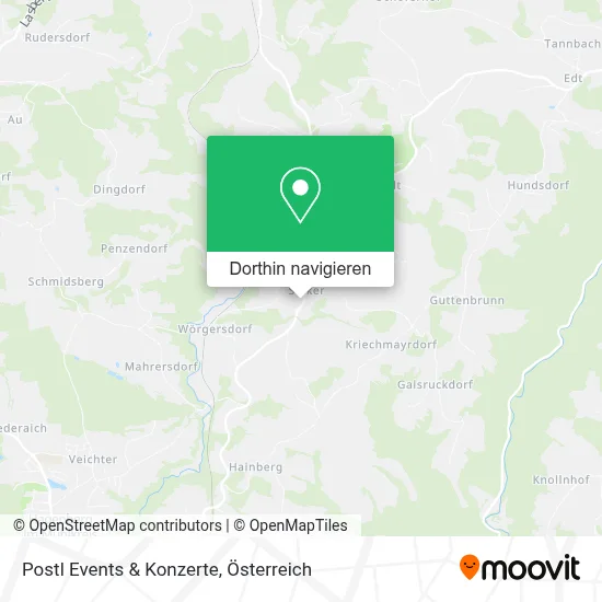 Postl Events & Konzerte Karte