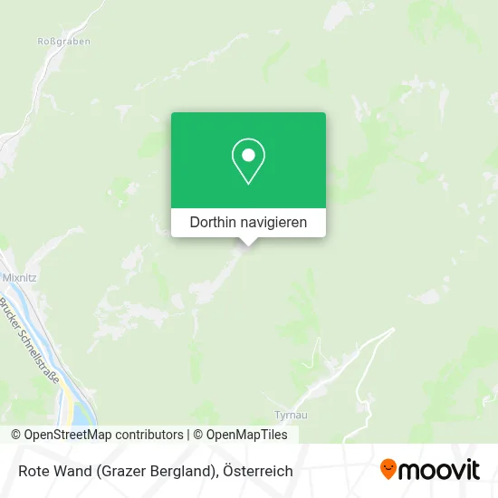 Rote Wand (Grazer Bergland) Karte