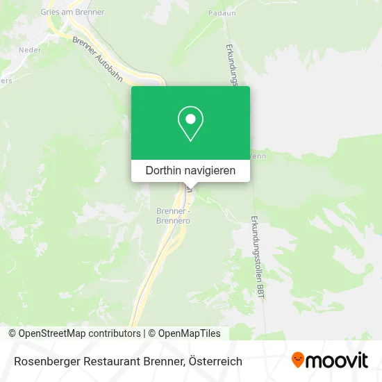 Rosenberger Restaurant Brenner Karte