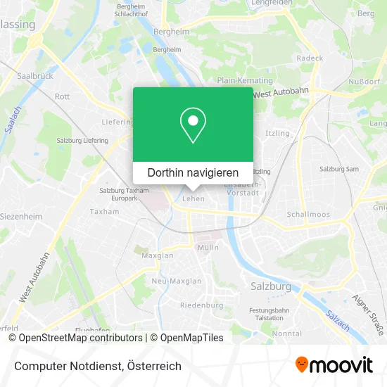 Computer Notdienst Karte