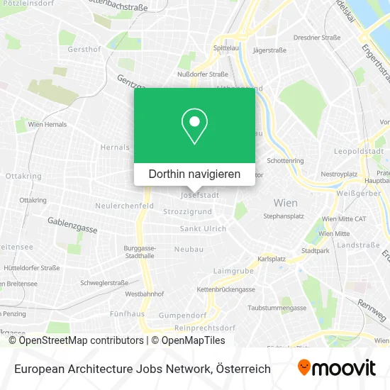 European Architecture Jobs Network Karte