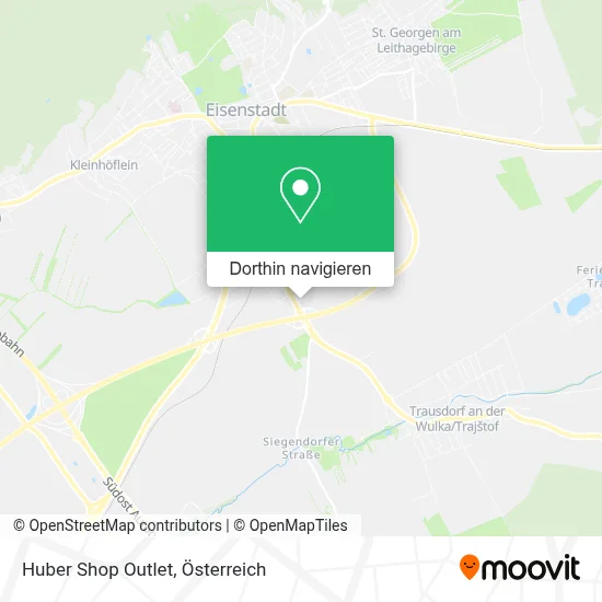 Huber Shop Outlet Karte