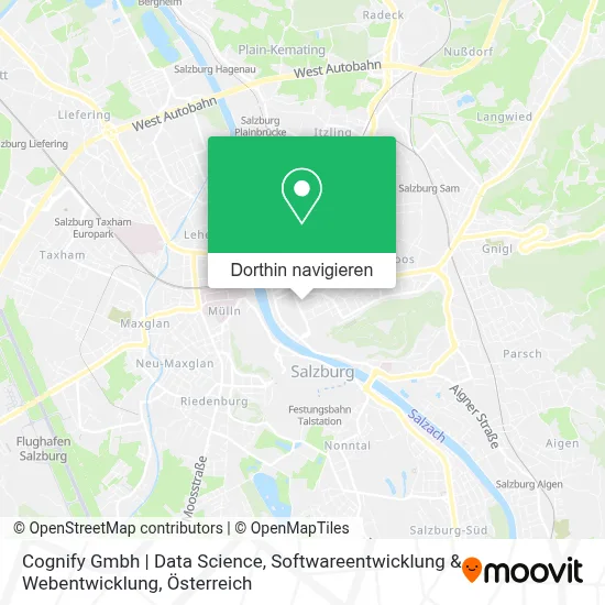 Cognify Gmbh | Data Science, Softwareentwicklung & Webentwicklung Karte