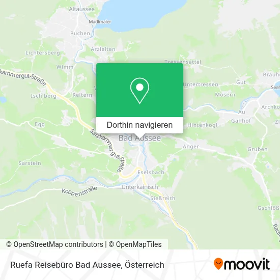 Ruefa Reisebüro Bad Aussee Karte