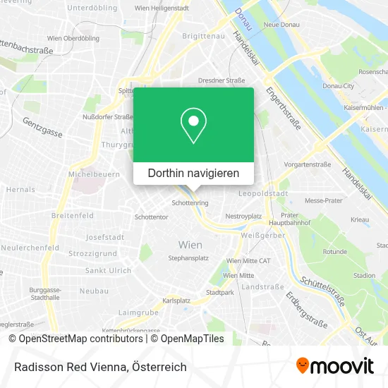 Radisson Red Vienna Karte