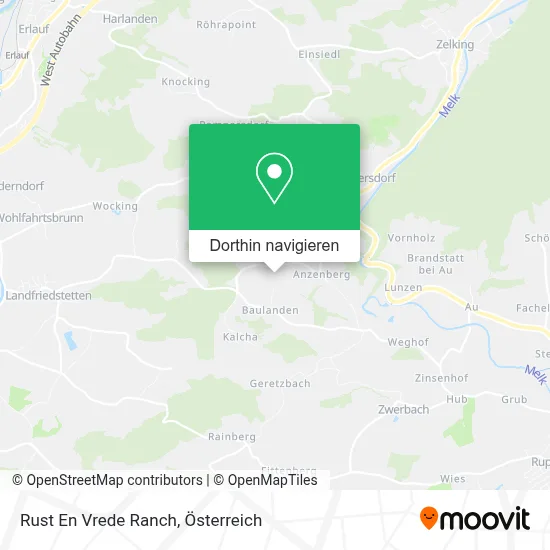 Rust En Vrede Ranch Karte