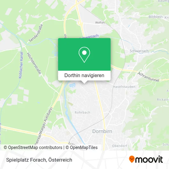Spielplatz Forach Karte