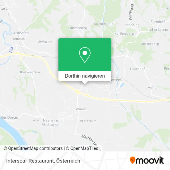 Interspar-Restaurant Karte