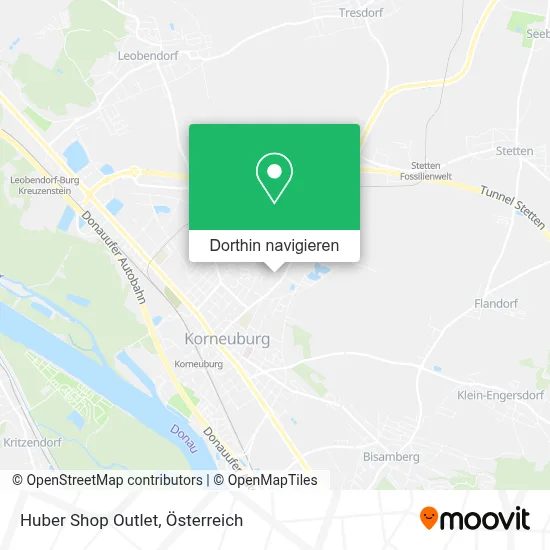 Huber Shop Outlet Karte