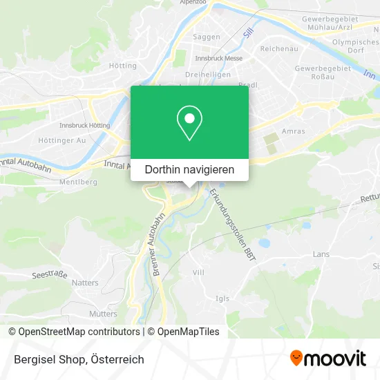 Bergisel Shop Karte