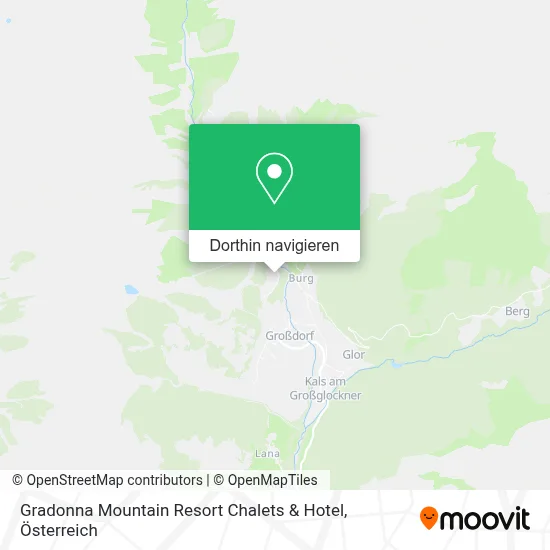 Gradonna Mountain Resort Chalets & Hotel Karte