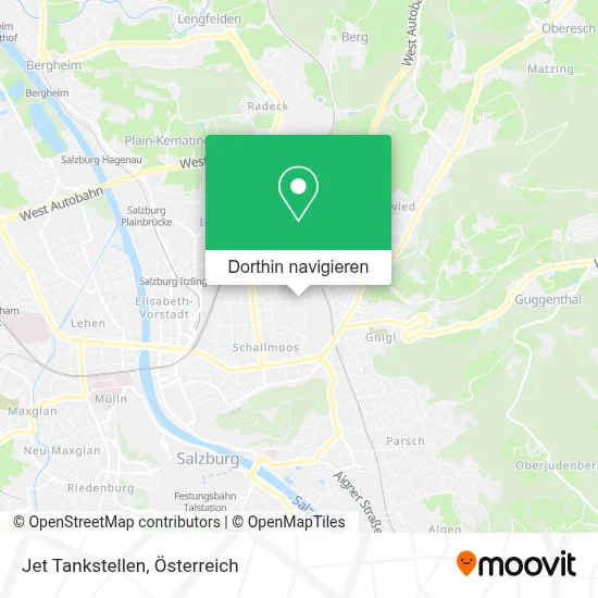 Jet Tankstellen Karte