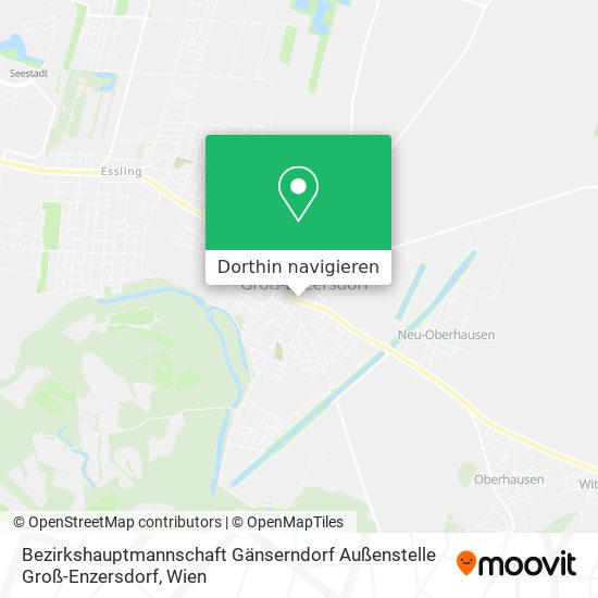 Bezirkshauptmannschaft Gänserndorf Außenstelle Groß-Enzersdorf Karte