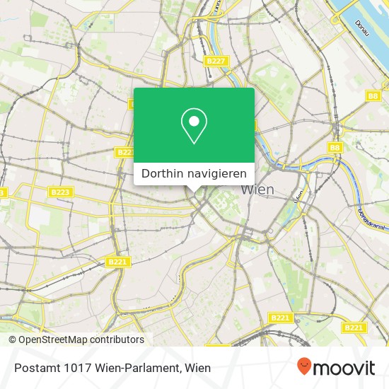 Postamt 1017 Wien-Parlament Karte