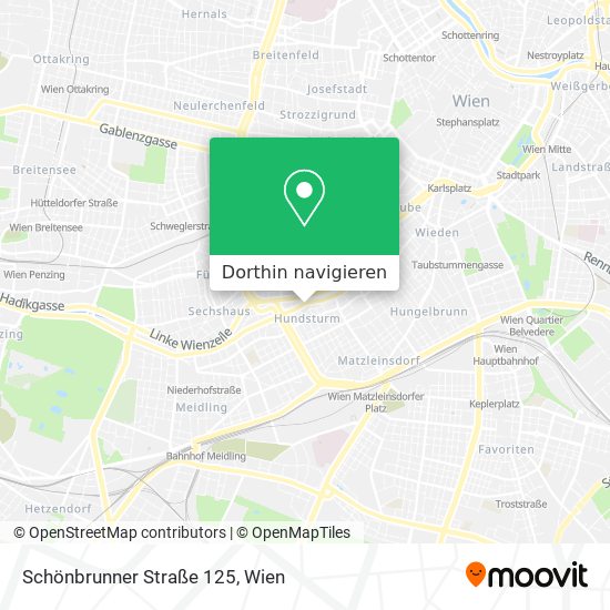 Schönbrunner Straße 125 Karte