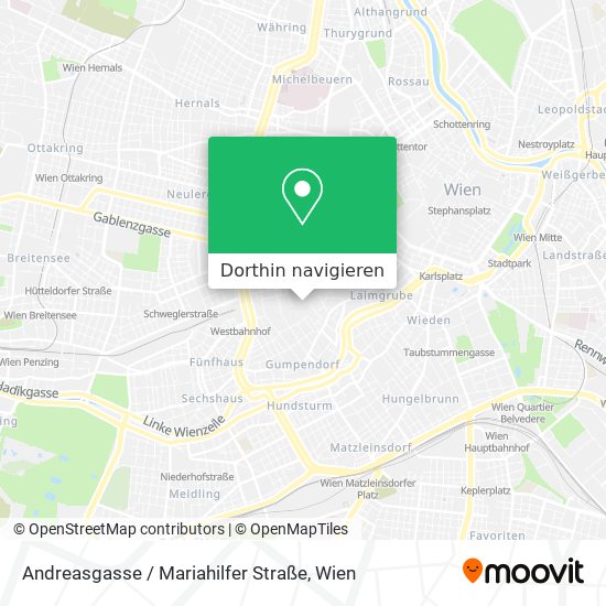 Andreasgasse / Mariahilfer Straße Karte