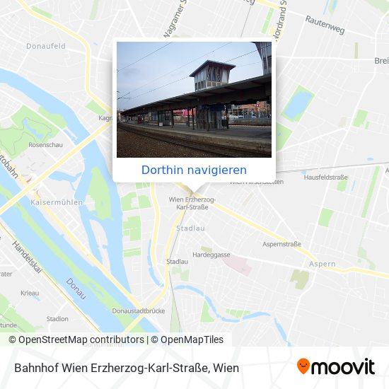 Bahnhof Wien Erzherzog-Karl-Straße Karte