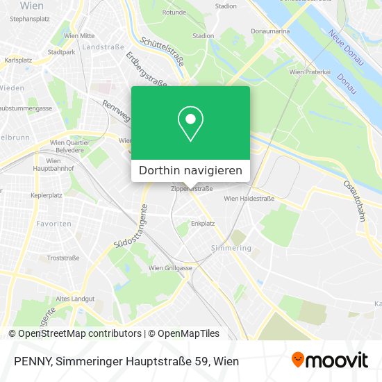 PENNY, Simmeringer Hauptstraße 59 Karte