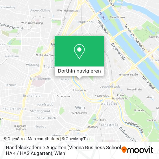 Handelsakademie Augarten (Vienna Business School HAK / HAS Augarten) Karte